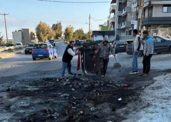 Ηράκλειο:-Εικόνες-καταστροφής-μετά-την-Ανάσταση-με-καμένα-φανάρια,-κάδους-και-ζημιές-σε-οδοστρώματα