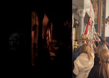 Απρόοπτο-σε-εκκλησία-της-Εύβοιας:-Έσβησε-το-Άγιο-Φως-πριν-φτάσει-στους-πιστούς-–-Δείτε-βίντεο