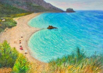 tsantilis-art-gallery:-Το-μαγευτικό-μπλε-του-Αιγαίου-αποτυπώνεται-στα-έργα-της-έκθεσης-της-stella-sevastopoulos