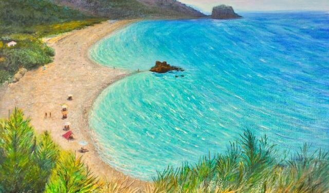 tsantilis-art-gallery:-Το-μαγευτικό-μπλε-του-Αιγαίου-αποτυπώνεται-στα-έργα-της-έκθεσης-της-stella-sevastopoulos