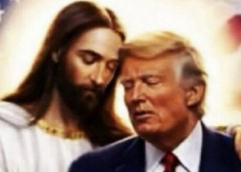 Νέα-φωτογραφία-του-Τραμπ-με-τον-Ιησού-να-τον-αγκαλιάζει:-Μπορεί-να-μην-αρέσει-στους-τρελούς-της-Ριζοσπαστικής-Αριστεράς,-έγραψε