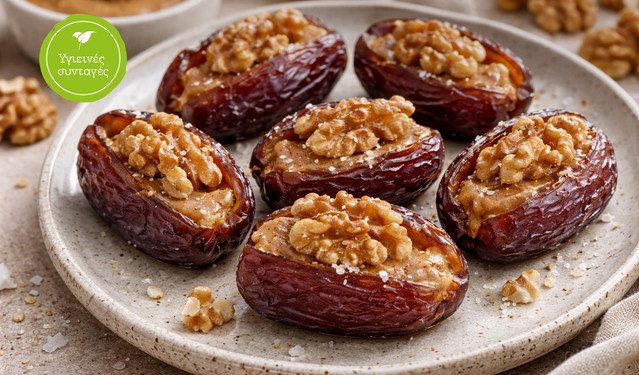 Γεμιστοί-χουρμάδες-με-καρύδι 