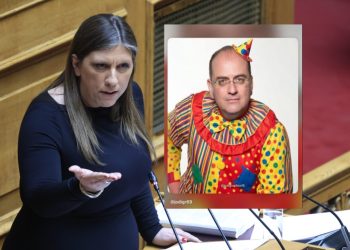 story-της-Ζωής-Κωνσταντοπούλου-με-τον-Μακάριο-Λαζαρίδη-ντυμένο-κλόουν:-«Η-ΝΔ-πέφτει-σε-αυτό-το-επίπεδο-του-λαγουμιού,-κύριε-γυμνοσάλιαγκα»