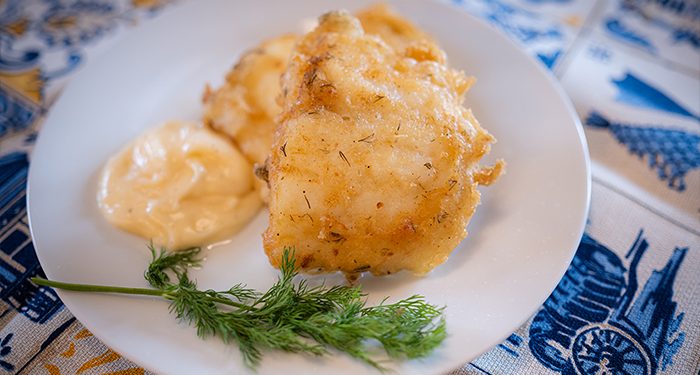 Μπακαλιάρος-σε-τσαχπίνικο-τραγανό-κουρκούτι