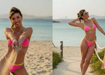 Αθηνά-Οικονομάκου:-Με-πολύχρωμο-μπικίνι-στην-Ισπανία-–-«Από-τη-Φορμεντέρα-με-αγάπη»