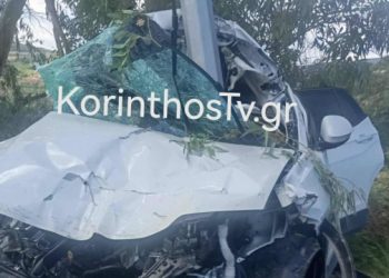 Σοβαρό-τροχαίο-στη-Νεμέα,-εγκλωβίστηκε-η-οδηγός,-δείτε-φωτογραφίες