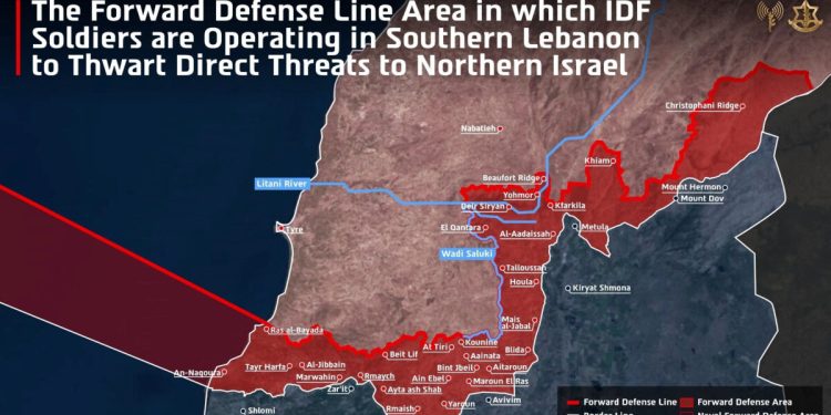 Ο-ισραηλινός-στρατός-δημοσιεύει-χάρτη-με-την-περιοχή-που-έχει-υπό-τον-έλεγχό-του-στον-νότιο-Λίβανο